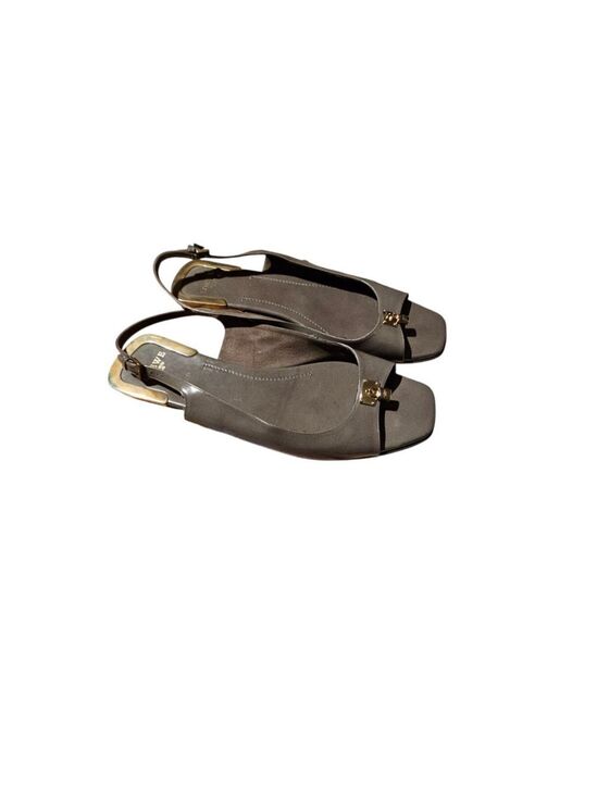 LOEWE Shoes - LOEWE Gray Gold Sandals Size 10.5